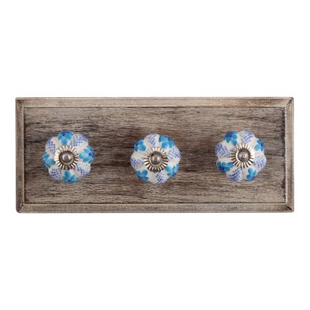 Iceberg Ceramic Wooden Hooks